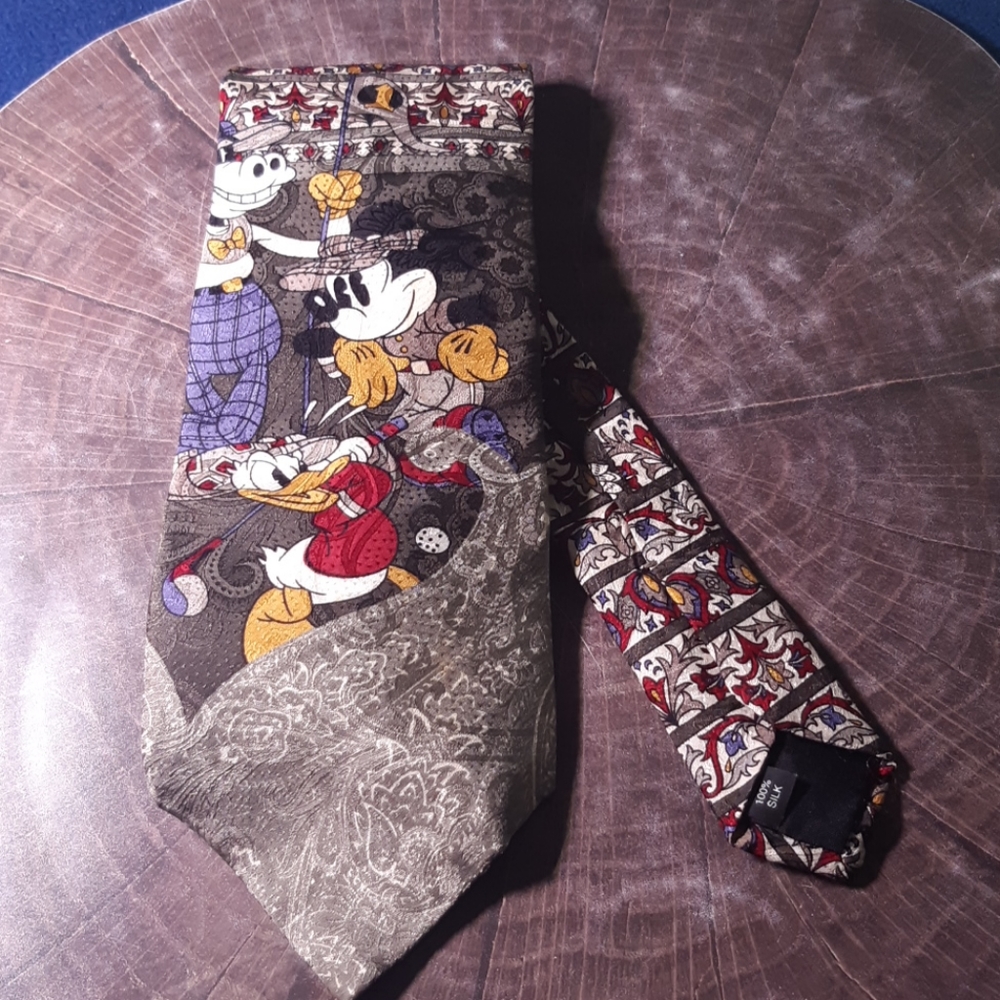 Kids - Disney Mickey&Co tie 100% Silk vintage| 10…